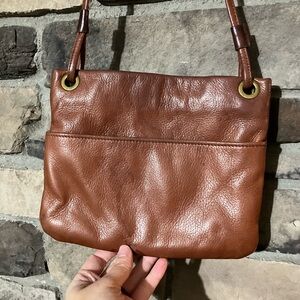 Elegant Margot Brown Leather Shoulder Bag